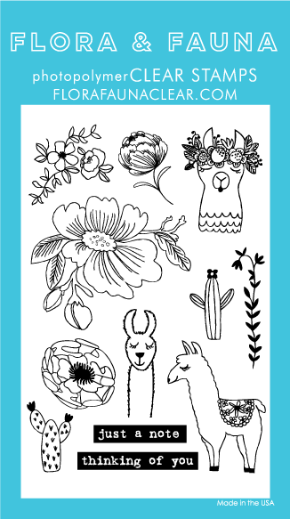Llama Garden Stamp Set