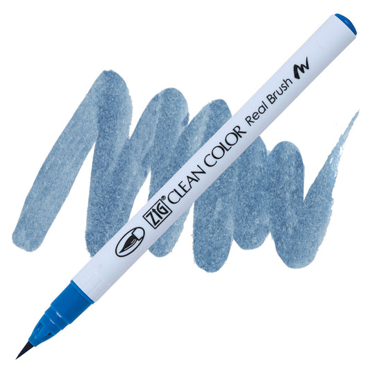 Clean Color Real Brush Marker Dull Blue