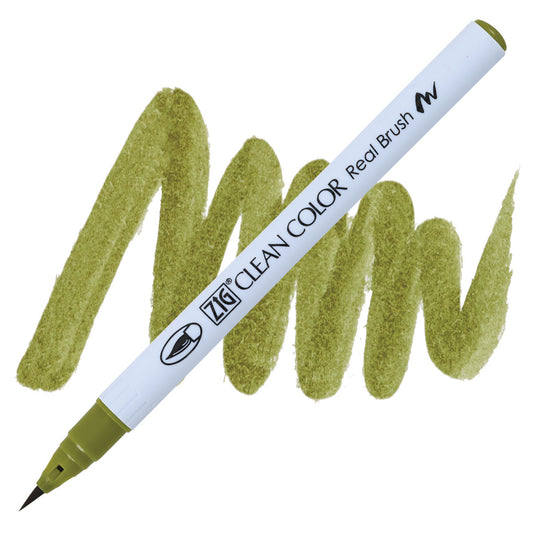 Clean Color Real Brush Marker Olive Green