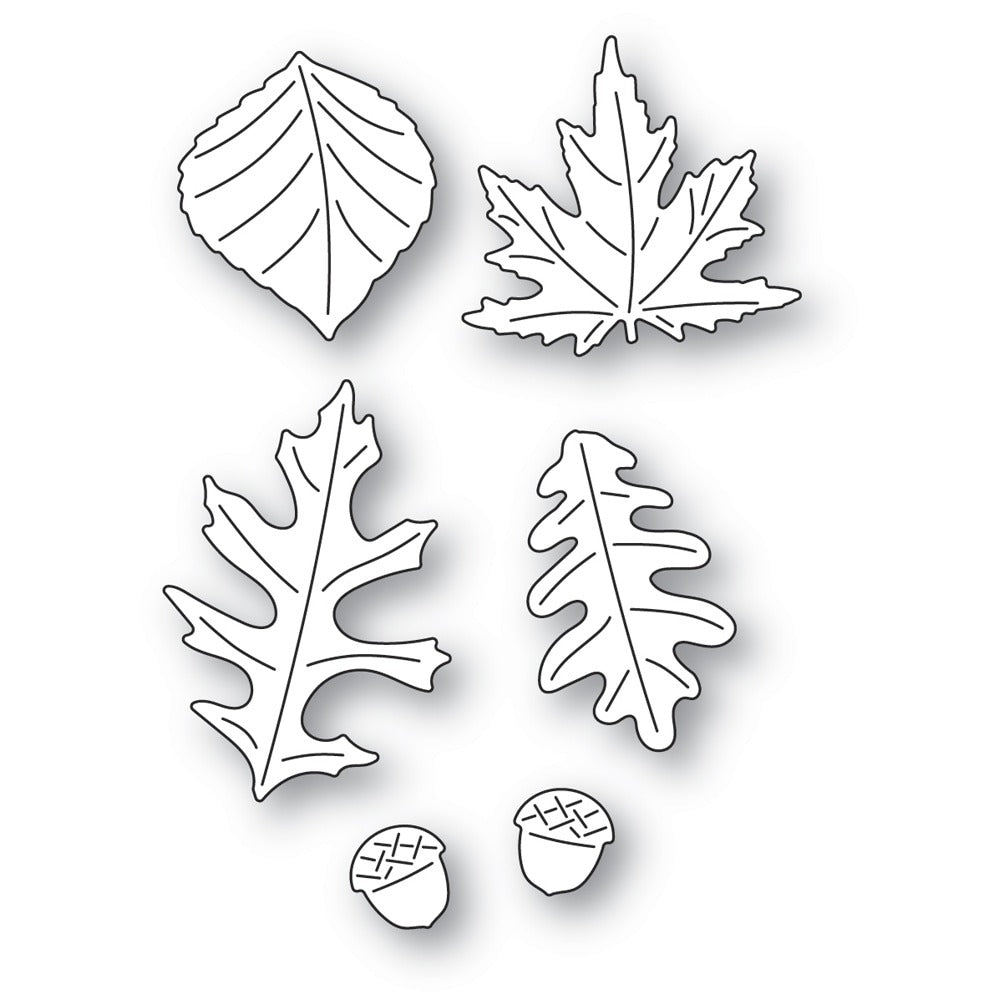 Fanciful Fall Leaves Die