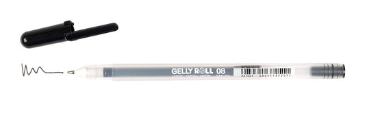 Black Gelly Roll Pen Medium 08