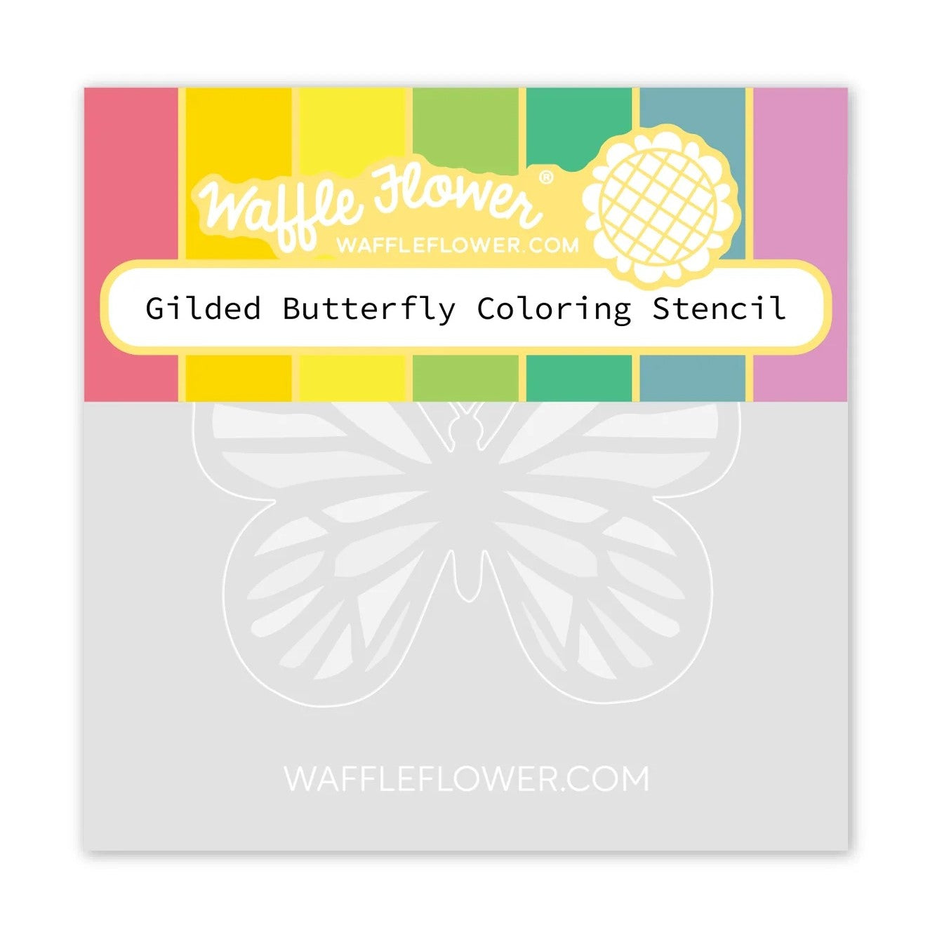Gilded Butterfly Coloring Stencils