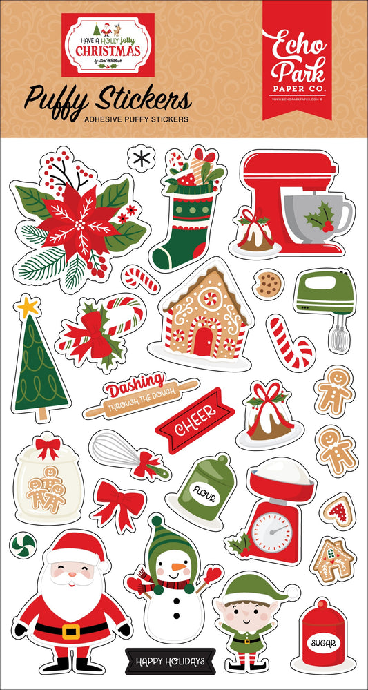 Have a Holly Jolly Christmas Puffy Stickers