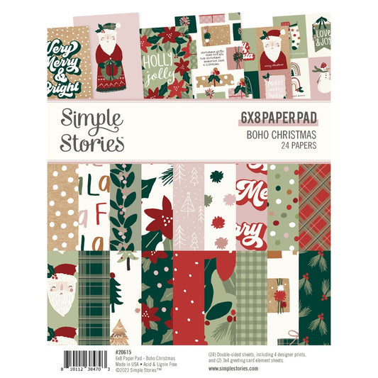 Boho Christmas 6x8 Paper Pad