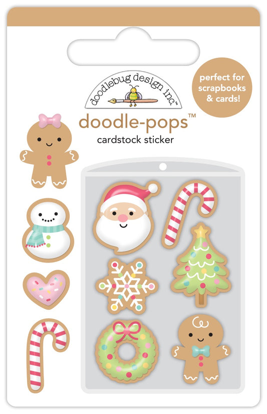 Gingerbread Kisses Christmas Cookies Doodle Pops