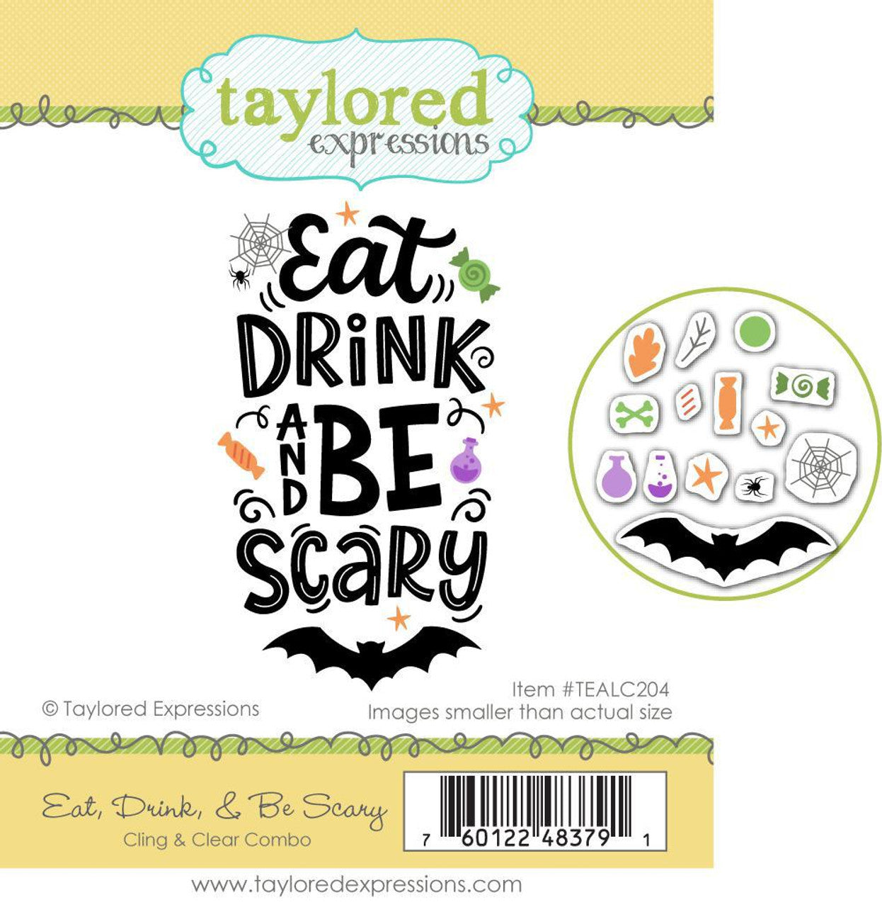 Eat, Drink & Be Scary Cling & Clear Combo