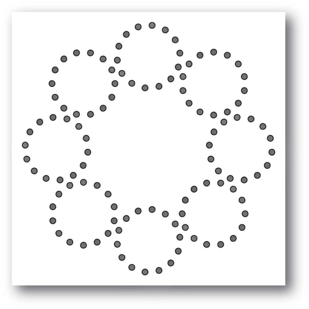Stitched Circle Wreath Die