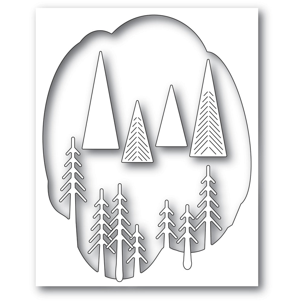 Pine Tree Collage Die