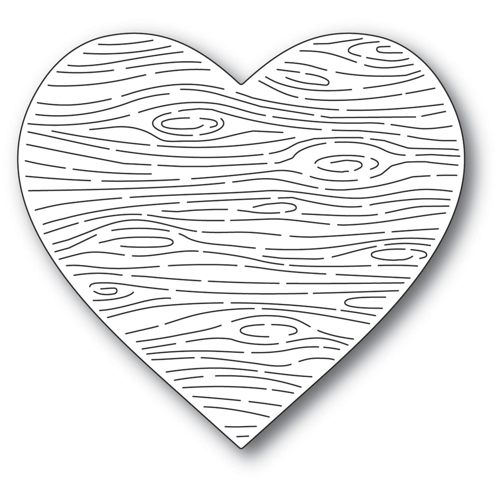 Woodgrain Heart Die