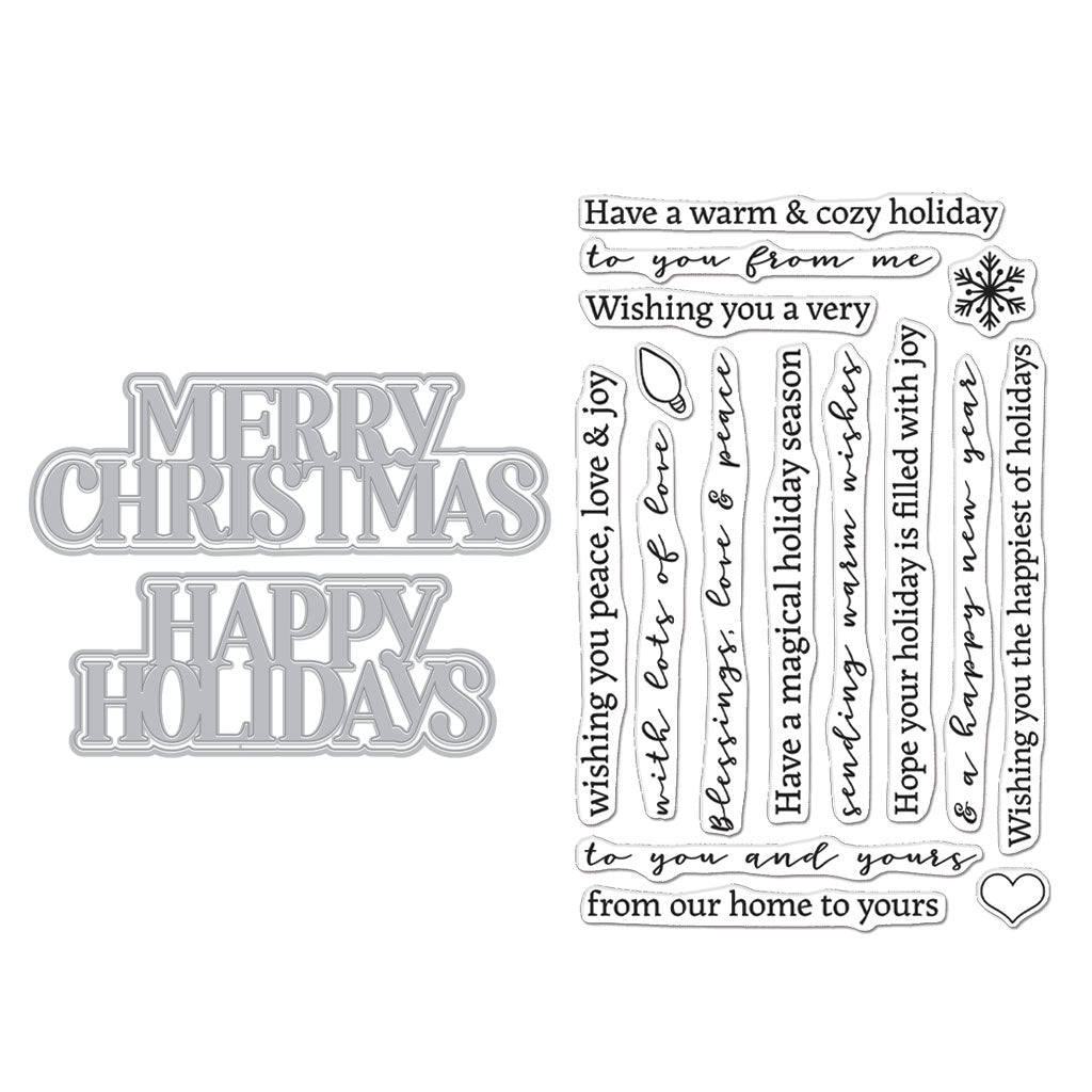 Christmas Holidays Stamp & Cut