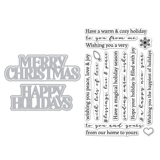 Christmas Holidays Stamp & Cut
