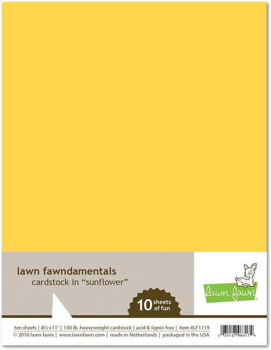 8.5 x 11 Cardstock Sunflower
