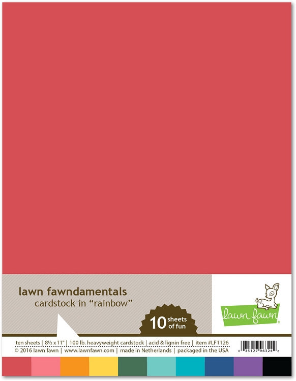 8.5 x 11 Cardstock Rainbow