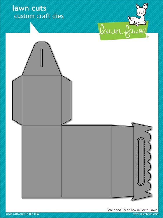 Scalloped Treat Box Lawn Cuts