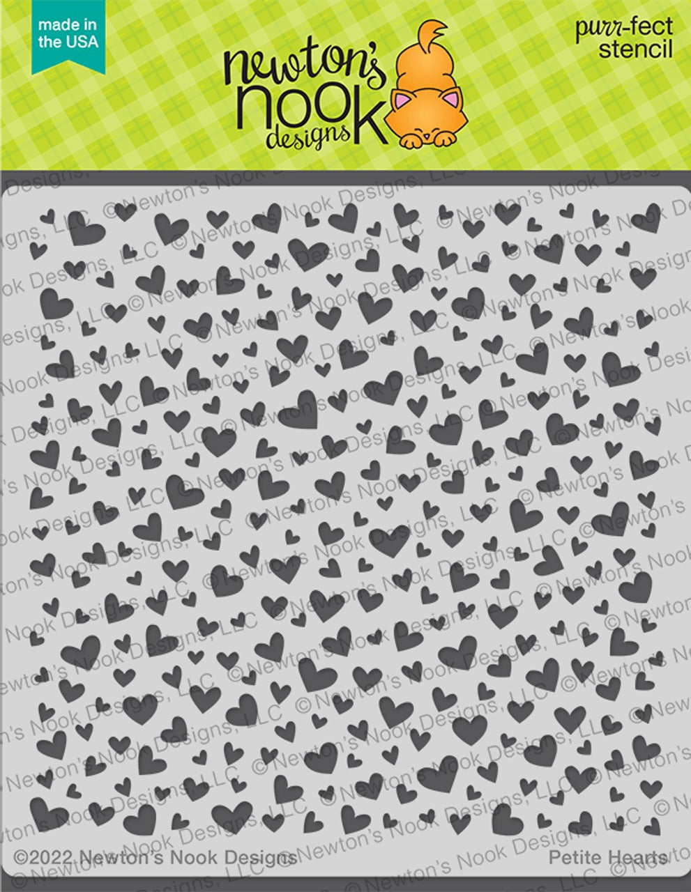 Petite Hearts Stencil