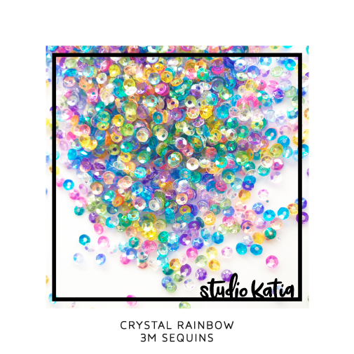 3mm Crystal Rainbow Sequins