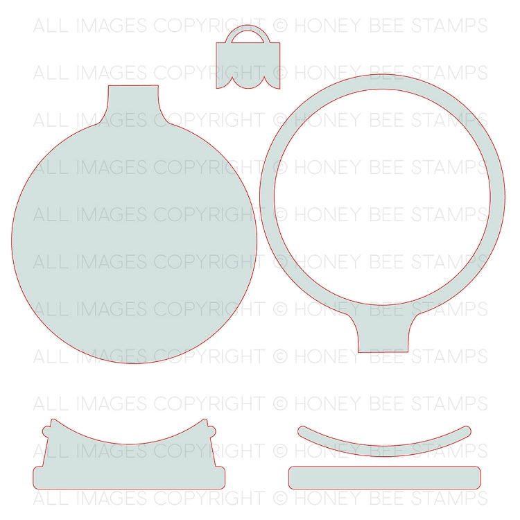 Globe & Ornament Shaker Card Dies