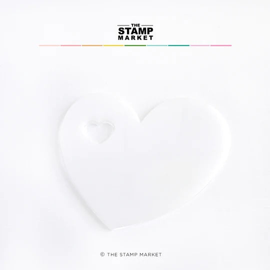 Acrylic Heart Paint Palette