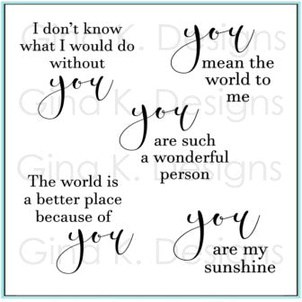 All About You Mini Stamp Set