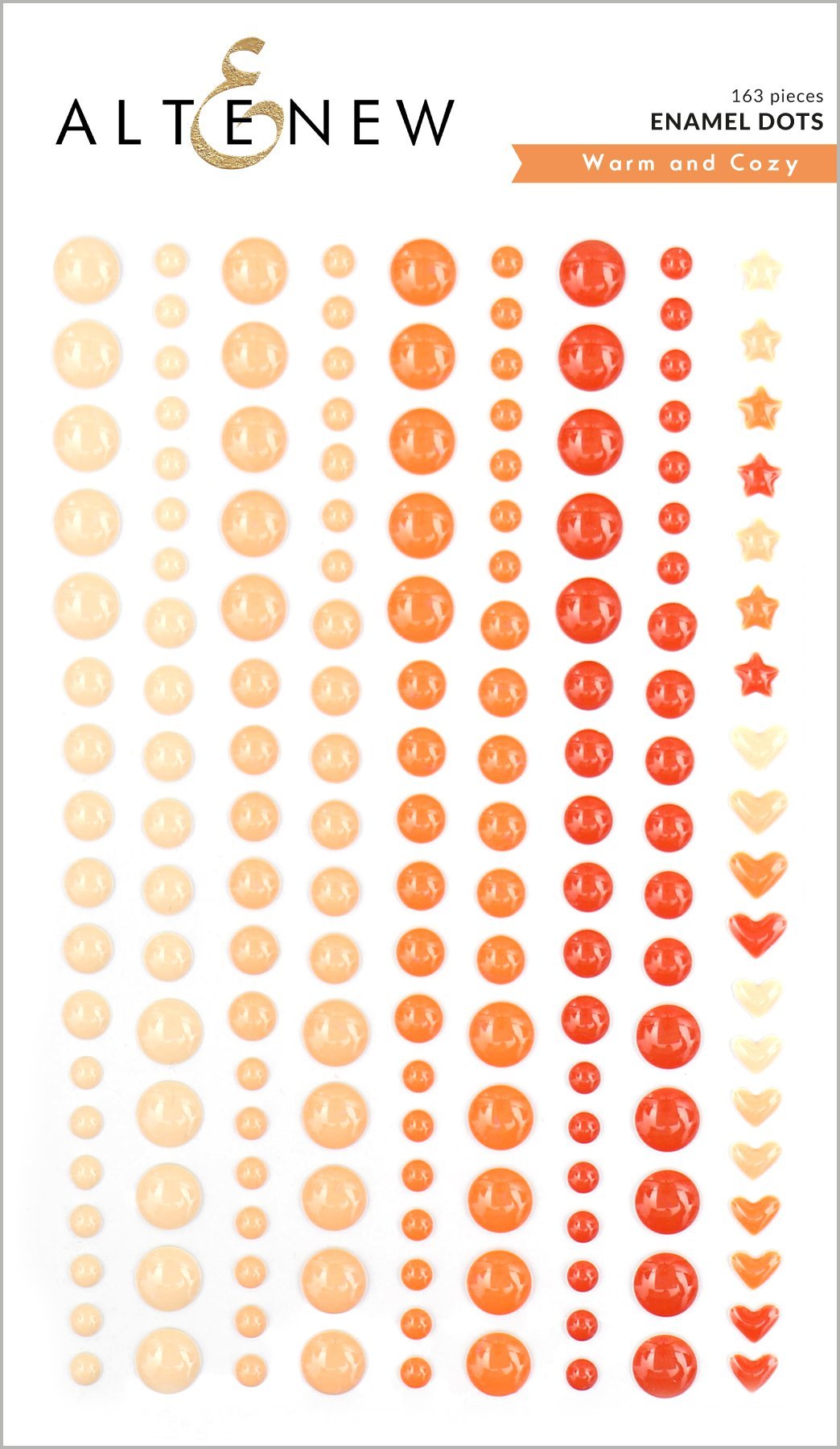 Warm and Cozy Enamel Dots