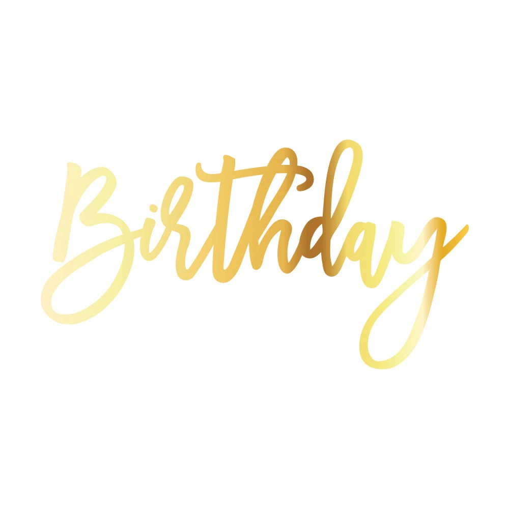 Birthday Hot Foil Plate