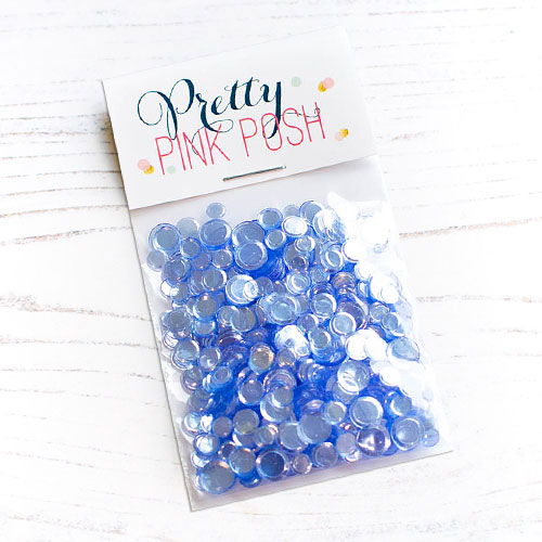 Blue Shimmer Confetti Mix