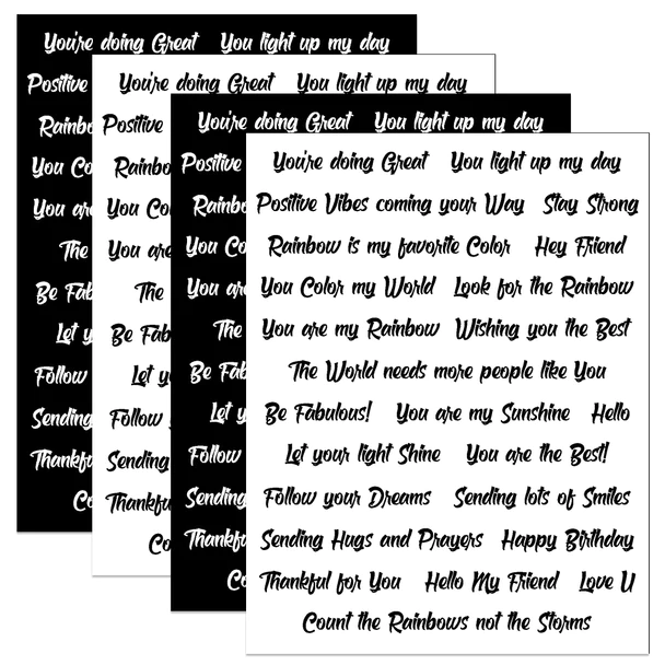 Radiant Rainbow Conversation Clippings