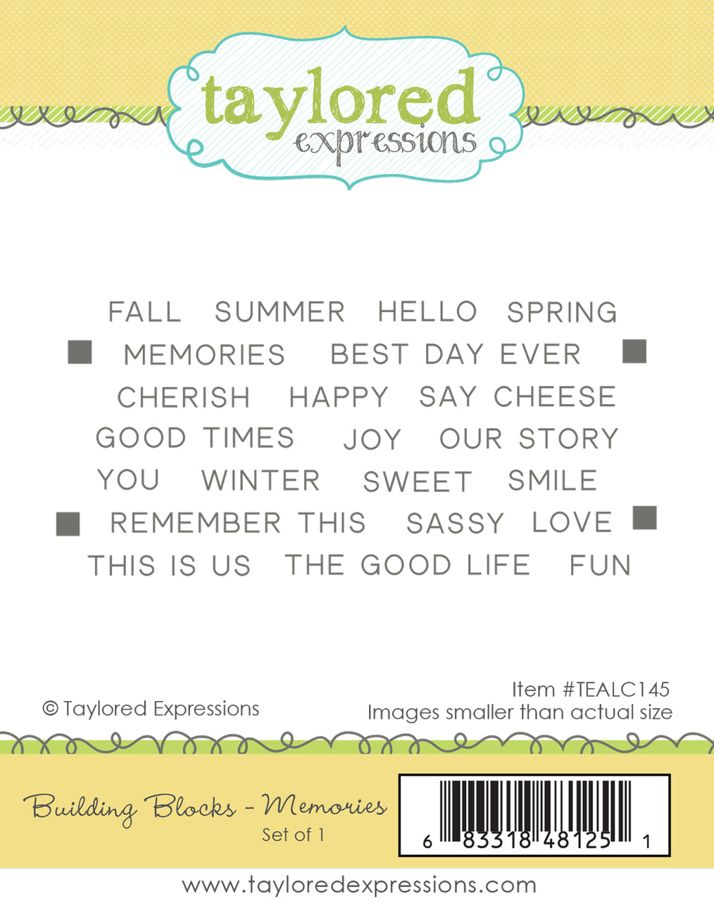 Building Blocks - Memories Stamp Set