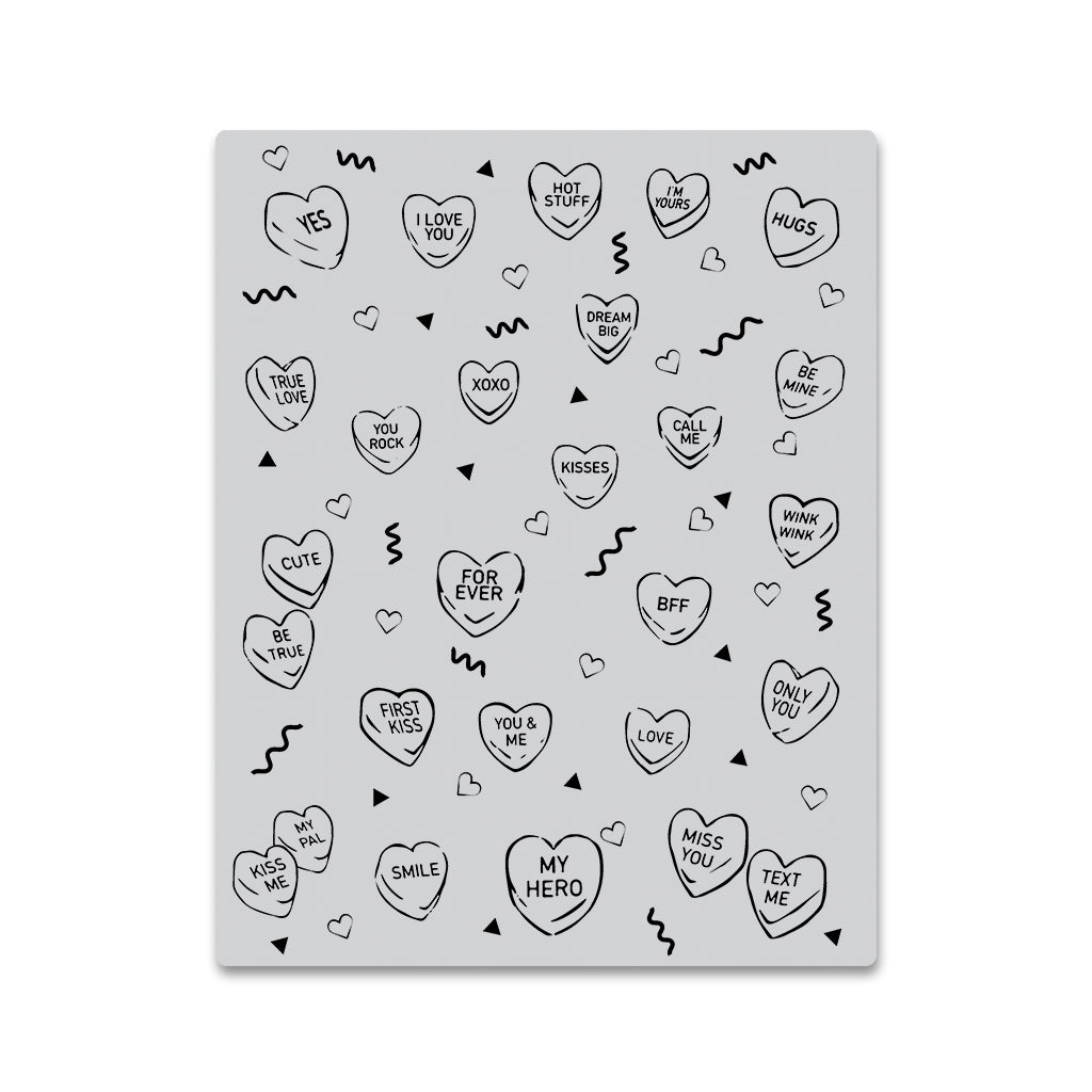 Candy Hearts Peek-a-Boo Stamp Set
