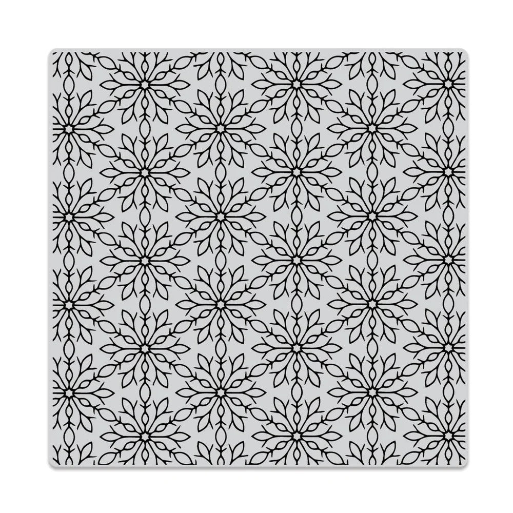 Lacy Snowflakes Background Stamp