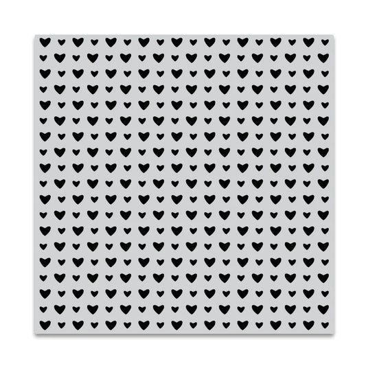 Mini Hearts Background Stamp