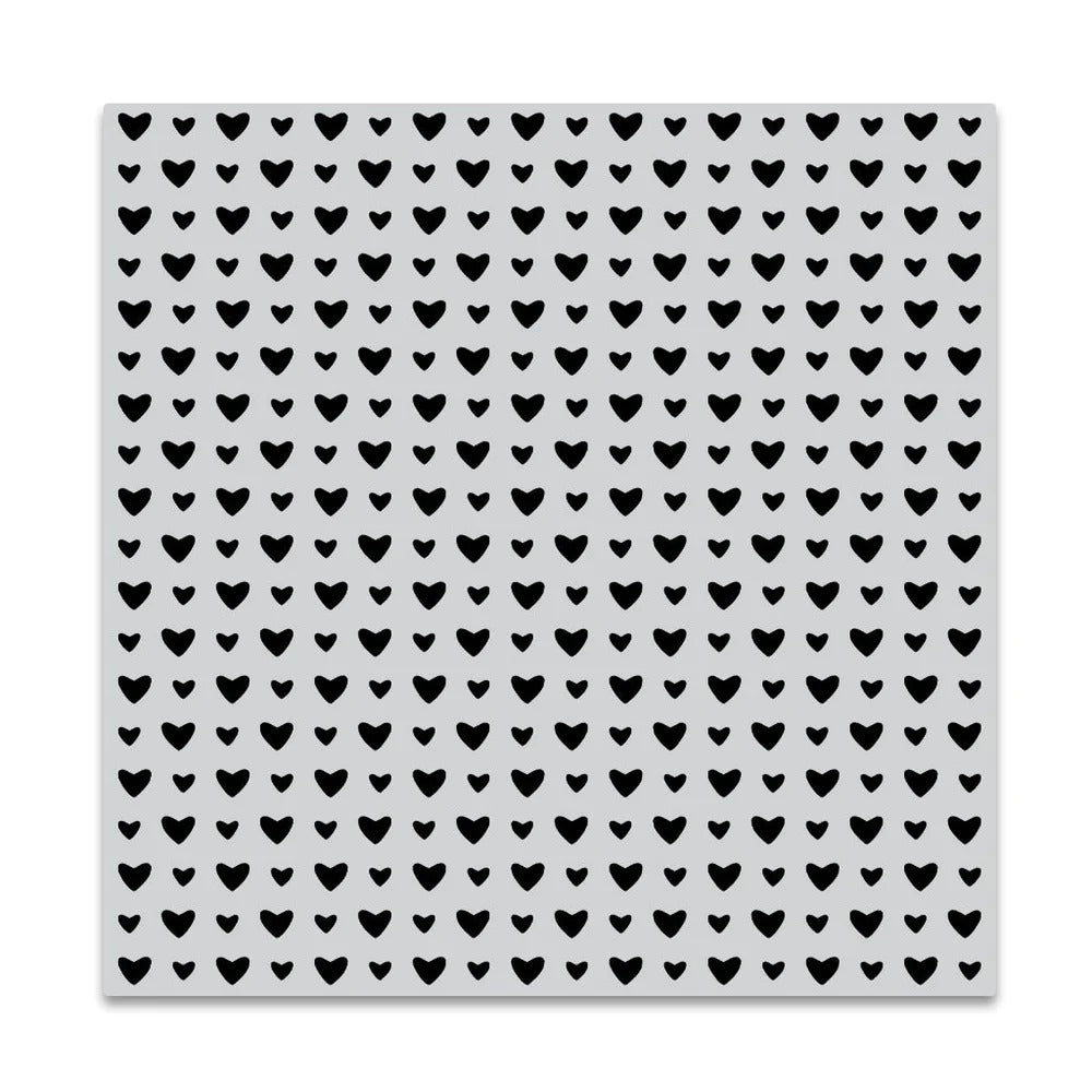 Mini Hearts Background Stamp