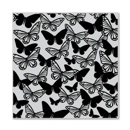 Fluttering Butterflies Background Stamp