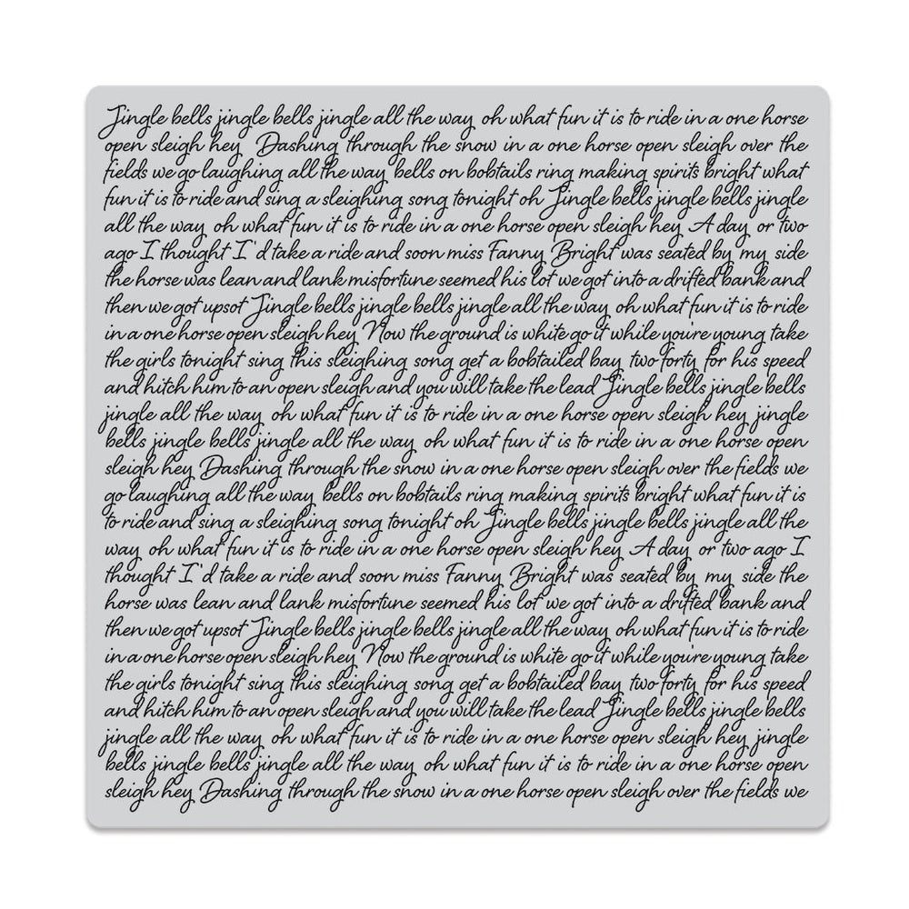 Jingle Bells Script Bold Prints Stamp