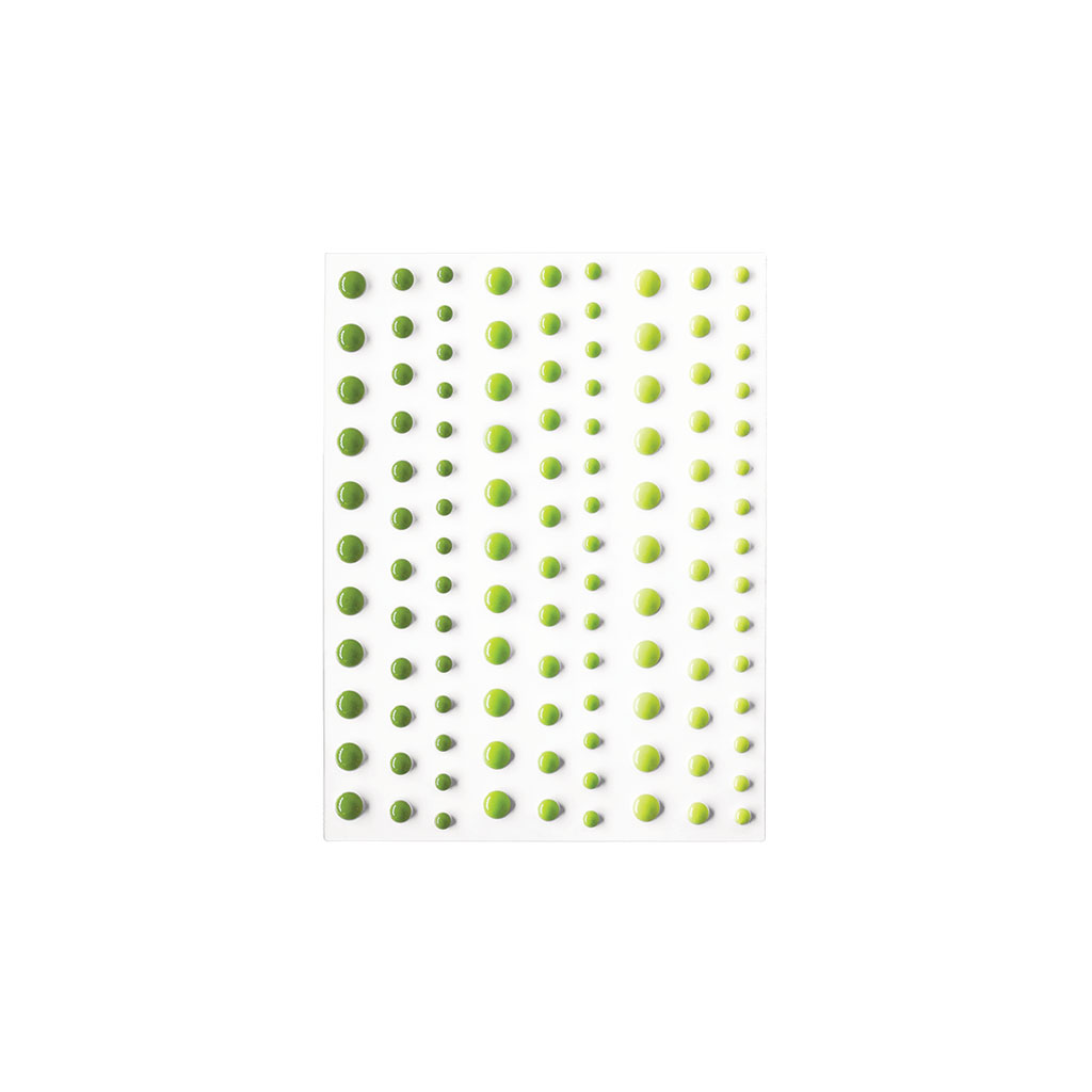 Hero Hues Enamel Dots Greens