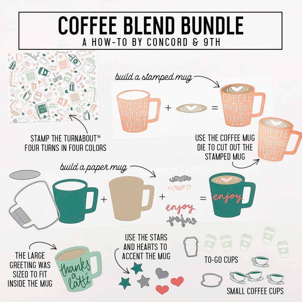 Coffee Blend Turnabout™ Stamp Set