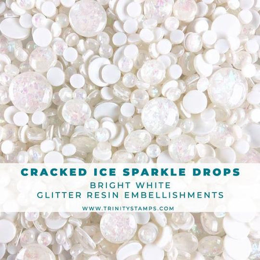 Cracked Ice Iridescent Sparkle Drop Embellishment Mix
