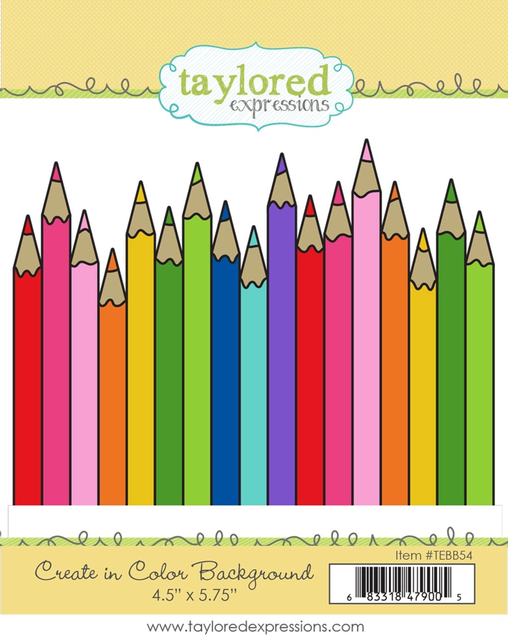 Create in Color Background Stamp