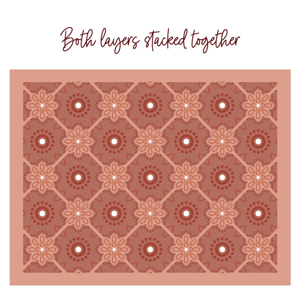 Delicate Daisy A2 Cover Plate Base Honey Cuts