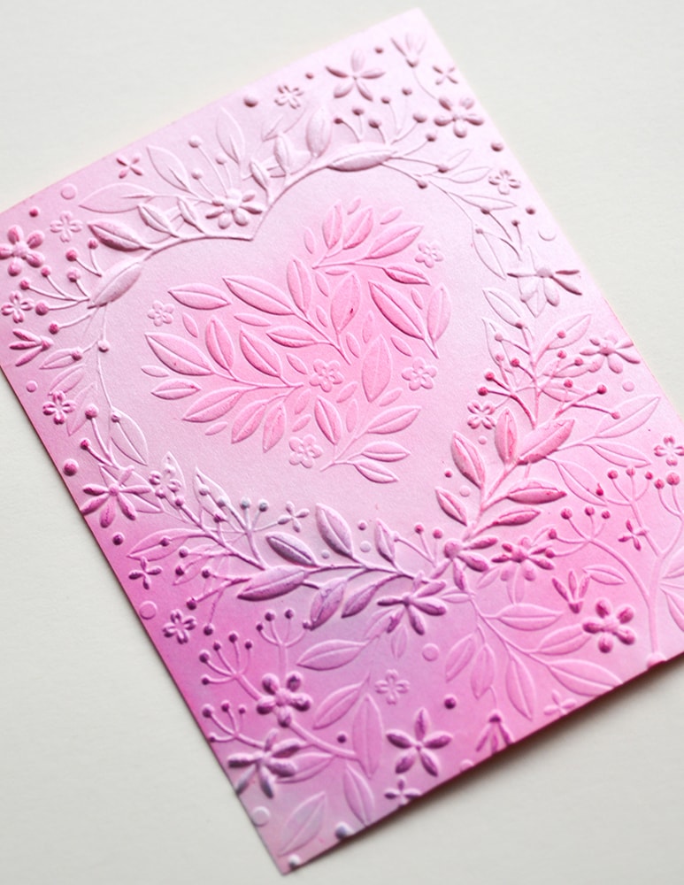 Heart Bouquet 3D Embossing Folder