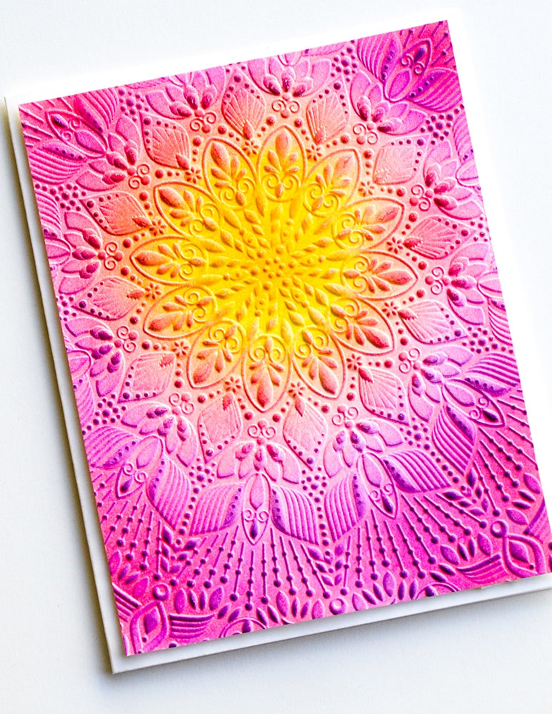 Stunning Mandala 3D Embossing Folder