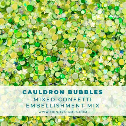 Cauldron Bubbles Confetti Embellishment Mix