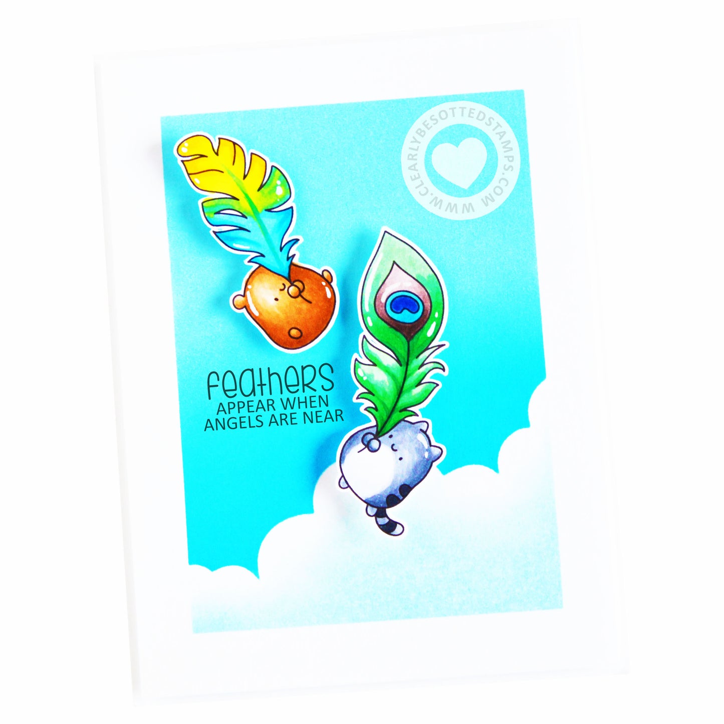 Floating Feathers Stamp Set