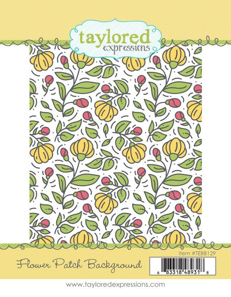Flower Patch Background Stamp