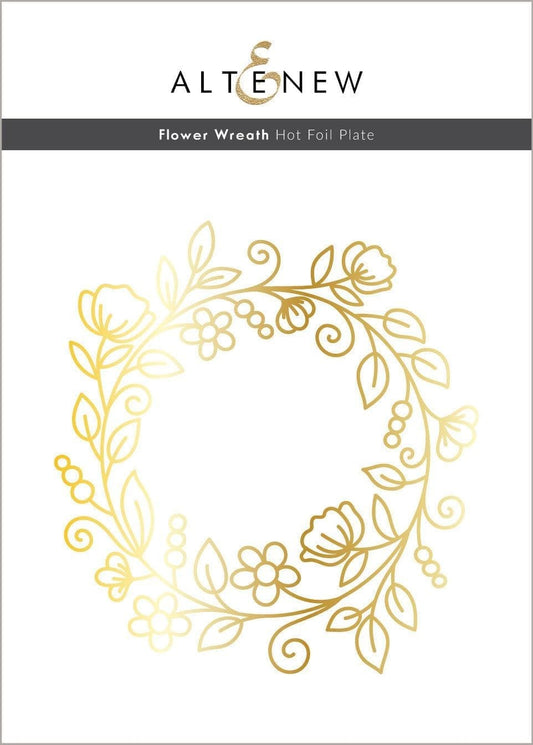 Flower WreathHot Foil Plate