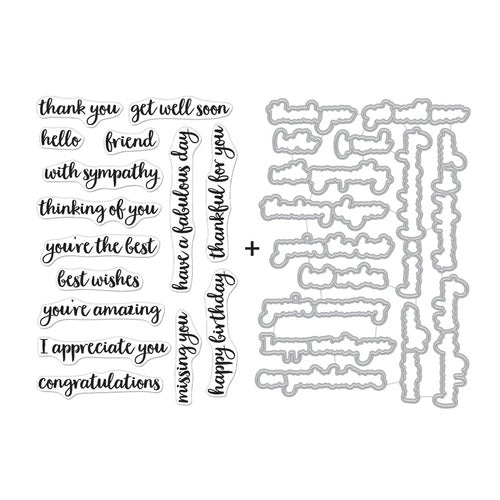 Friendly Messages Stamp & Die