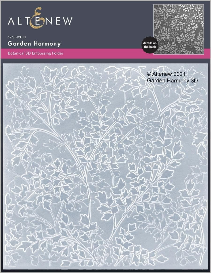 Garden Harmony 3D Embossing Folder