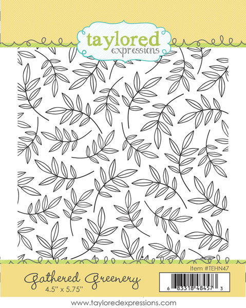Gathered Greenery Background Stamp
