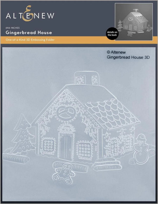 Gingerbread House 3D Embossing Folder