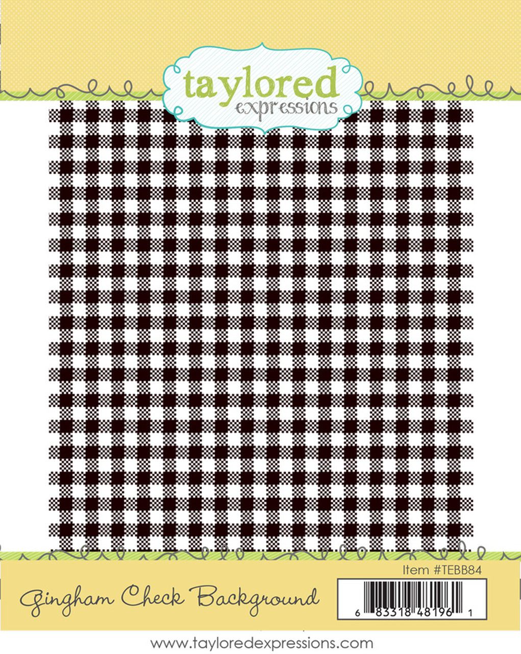 Gingham Check Background Stamp